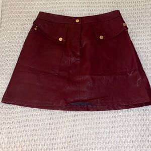 Zara Faux Leather Skirt